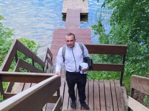 Schody do mazurskiej przygody.