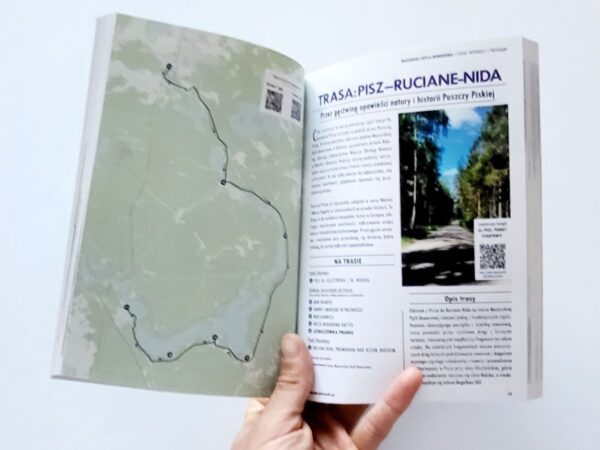 Przewodnik Mazurska Pętla Rowerowa – szczegółowa mapa trasy Pisz-Ruciane-Nida z opisem i kodami QR!